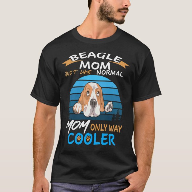 6 Beagle Mamma Kylare T Shirt (Framsida)