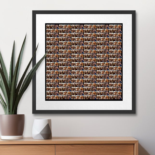 6 bilder över hela mönster poster (Custom Poster with Photo Collage)