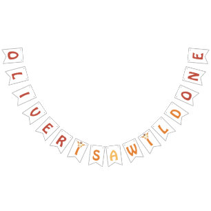 6 Bokstäver Namn Är En Vild Safari Djungel Giraff Vimplar