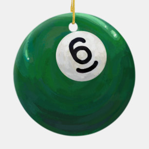 6 BOLL JULGRANSPRYDNAD KERAMIK