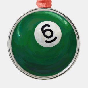 6 BOLL JULGRANSPRYDNAD METALL