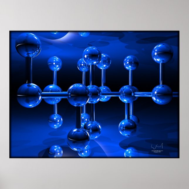 6 BOLLAR ABSTRAKT POSTER (Framsidan)