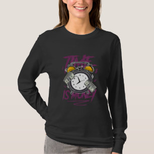 6 Bordeaux tid är Money Streetwear Retro Bord T Shirt