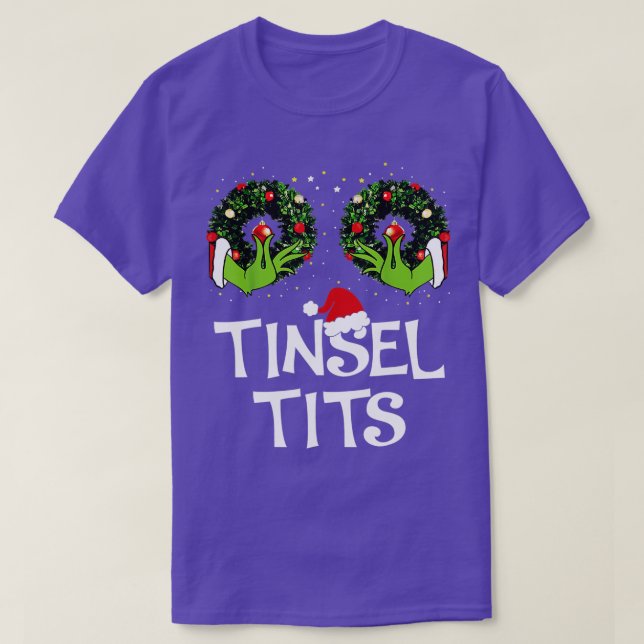 6 Chest Nöt jul Shirt Funny Matching lite grann T (Design framsida)