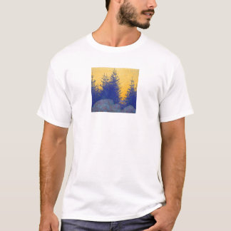 6" dekorativt landskap t-shirt