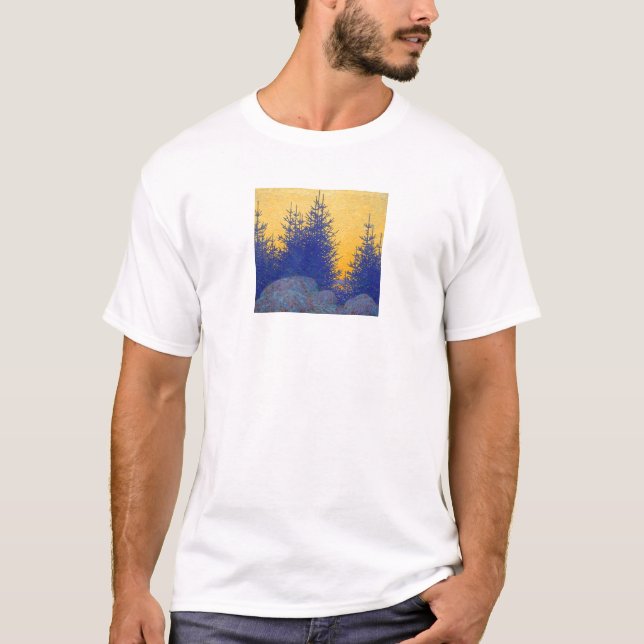 6" dekorativt landskap t-shirt (Framsida)