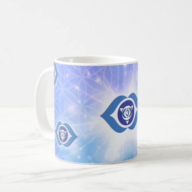 6:e Chakra - Tredje Ögat Chakra Kaffemugg (Framsida vänster)