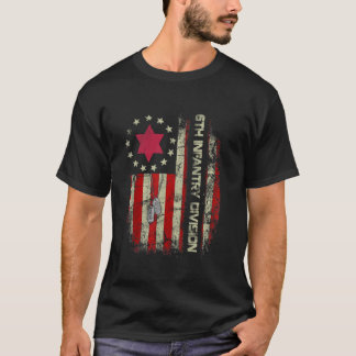 6:e infanteridivisionen veteran USA Flagga Militär T Shirt