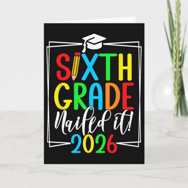 6:e klass 2026 Sjätte klassens examen _1  Kort (Framsida)