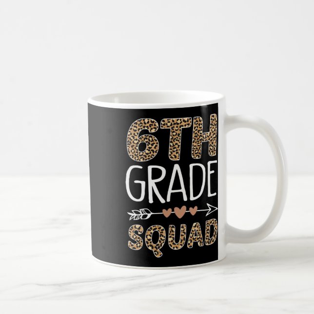 6:e klass trupp Leopard Lärare Student  Kaffemugg (Höger)