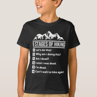 6 etapper av vandring t shirt