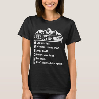 6 etapper av vandring t shirt
