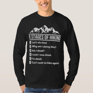 6 etapper av vandring t shirt