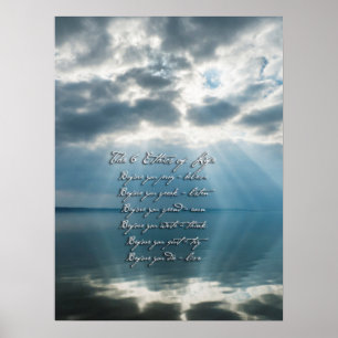 6 Etik i Life med solbränna på sjö Poster