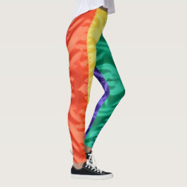 6 färg-regnbåge rand HBT-HBT-högkvarteret gay prid Leggings