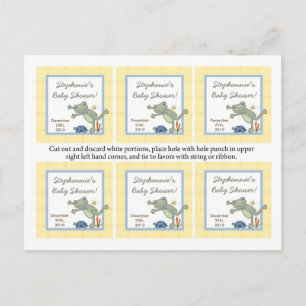6 Favorittaggar Blad Frog Turtle Bee Dragonfly Pon Inbjudan Vykort