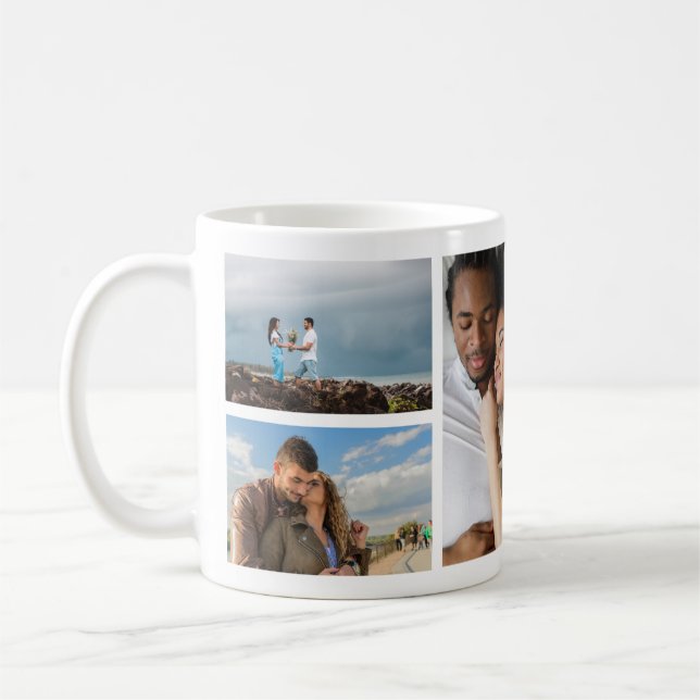 6 Flerfoto-komprimering runt galleri Kaffemugg (Vänster)