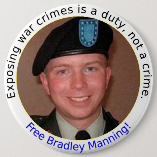 6 flytta sig mycket långsamt fria BradleyManning Knapp (Framsida)