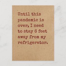 6 fot bort från kylskåp vykort