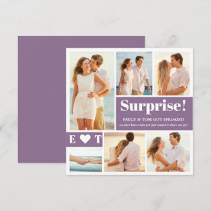 6 Foto Dammtorrt Lila Förlovningsannons