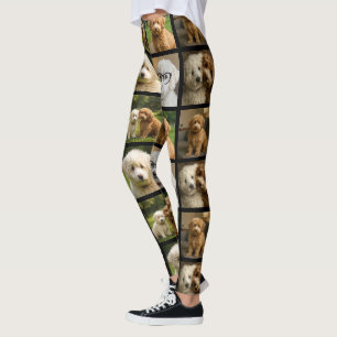 6 Foto Mall Anpassad Personlig Kollage Leggings