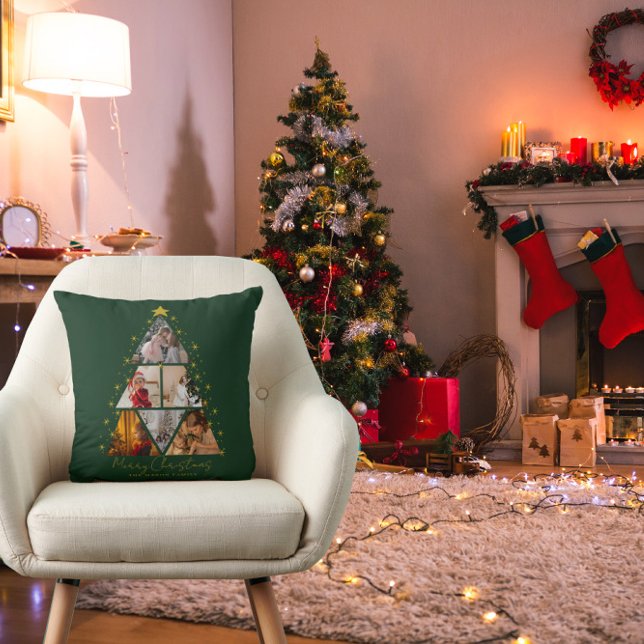 6 Foto Trädformad Juldekoration Kudde (Skapare uppladdad)