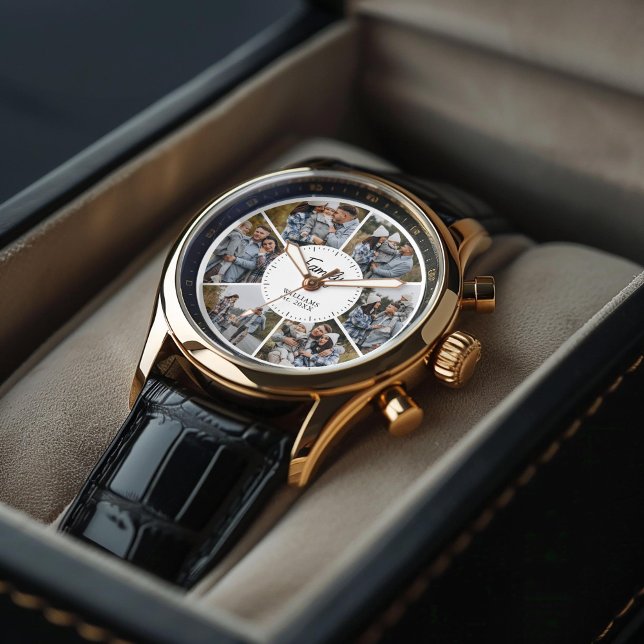 6 Fotokollage för Anpassningsbar Armbandsur (Inspiration mockup (not actual product))