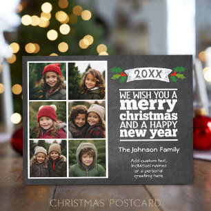 6 Fotokollage - julklapp Helg Vykort