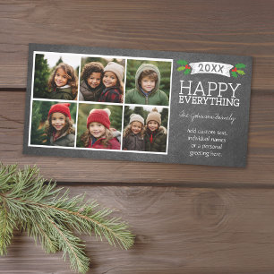 6 Fotokollage - julklapp Julkort