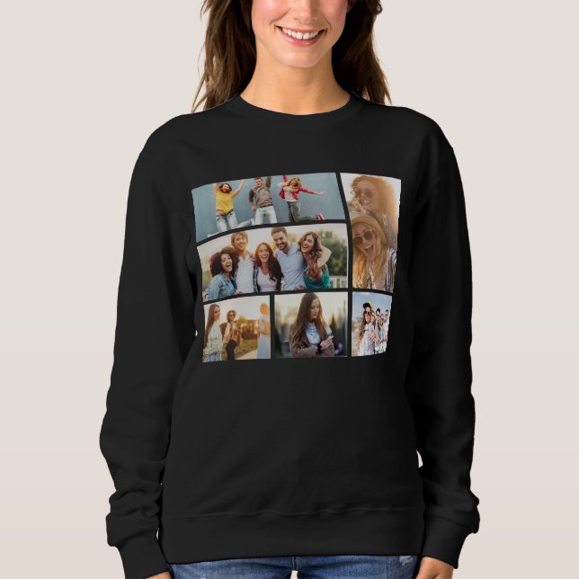 6 Fotokollage-mall anpassa T Shirt (Framsida)