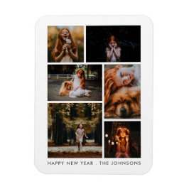 6 Fotokollage Personlig - nyårsHelgdag Magnet