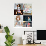 6 Fotokollage-Personlig Poster<br><div class="desc">Skapa en Photo Collage-Personlig poster från Ricaso - lägg till 6 enskilda foton för att göra en fotokollage</div>