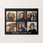 6 Fotokollage - valfri text - CAN Redigera Färg Pussel<br><div class="desc">Lägg till ditt favoritprogram bilder i den här roligten-mallen. Du kan använda kvadratiska foton eller eventuella foton för det här rutnätet.</div>