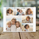 6 Fotokollage Valfri text -- KAN redigera färg Vykort<br><div class="desc">Lägg till dina favoritbilder i denna roliga mall. Du kan använda fyrkantiga foton eller andra foton för detta rutnät.</div>