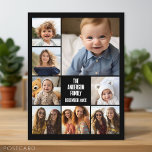 6 Fotomall med 2 Linjer text - svart Vykort<br><div class="desc">Använda 6 är ett fyrkantigt foto och gör ett unikt vykort och ett vykort för trendig som ska skickas till vänner. Om du vill flytta något runt klickar du på knappen Anpassa för att göra ändringar.</div>
