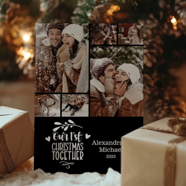 6 Fotominimalistisk första jul tillsammans Julkort (Skapare uppladdad)