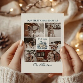 6 Foton - första jul tillsammans Julkort