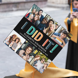 6 foton kollage roligt I DID IT-retro färg namn