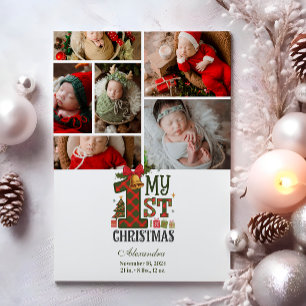6 Fotoplanerad första jul Julkort
