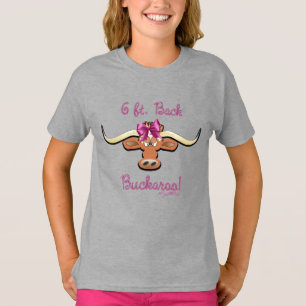 6 ft. Tillbaka Buckaroo, Longhorn Cow T Shirt