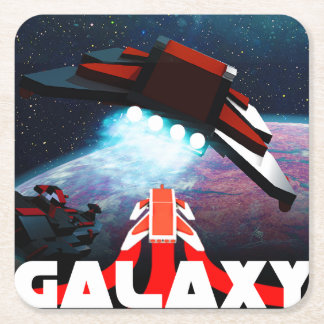 6 galaxunderlägg underlägg papper kvadrat