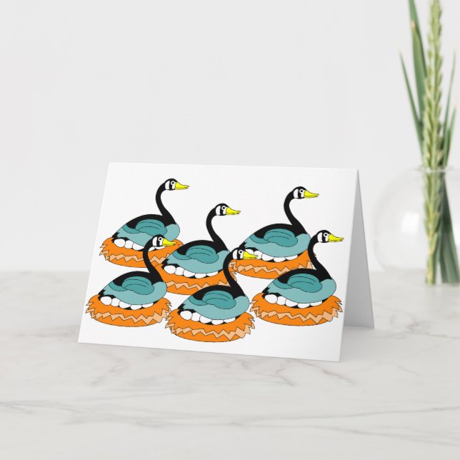 6 Geese A Lay Kort (Framsida)