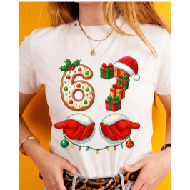 “6 Gifts & Santa Hands” Cookie T Shirt