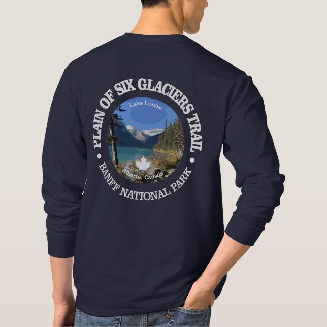 6 Glaciers Trail (rd) T Shirt (Baksida)