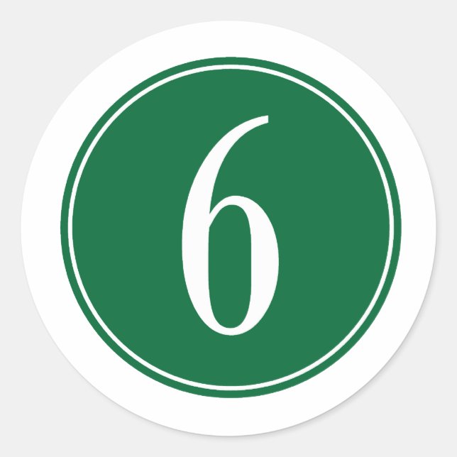 #6-Gröntens cirkel Runt Klistermärke (Framsida)