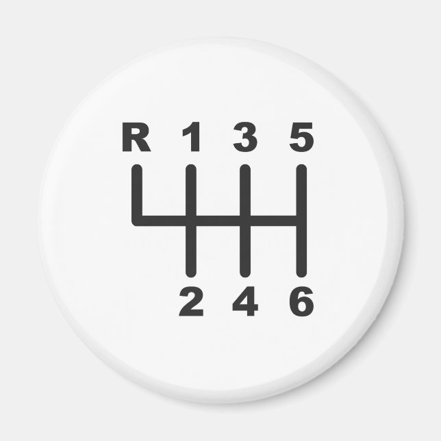 6 Hastighetsskift Grind Magnet (Framsidan)