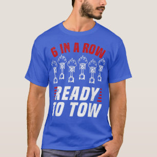 6 i ett radavstånd till Redot Tow - Lastbil förare T Shirt