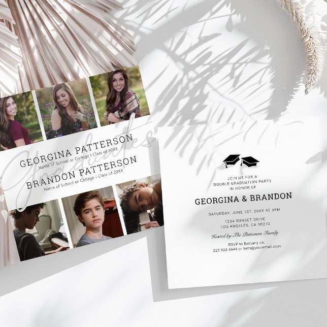 6 Inbjudan till Photo Collage Joint Studenten (Skapare uppladdad)