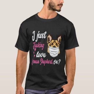 6 Jag älskar verkligen tysk schäferhund OK tysk sc T Shirt