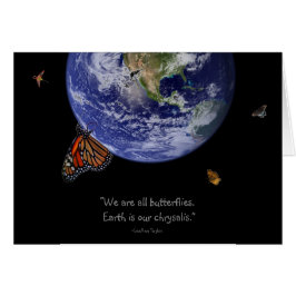 #6 Jorden är vår schrysalis. Hälsningskort